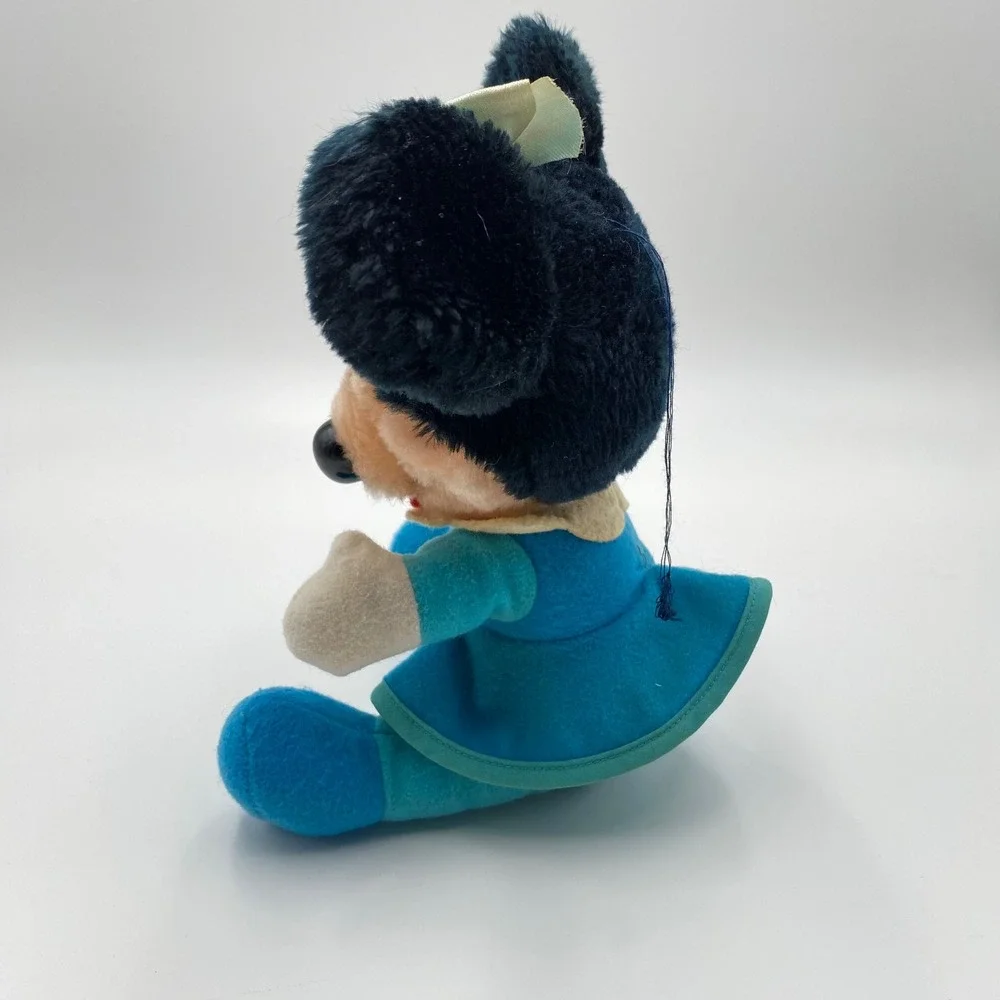 Vintage Minnie Mouse‎ Christmas Carol Productions Plush Doll Blue Dress Toy 8